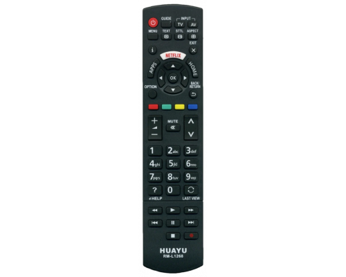 Универсальный пульт Huayu RM-L1268 для телевизоров Panasonic TV, черный